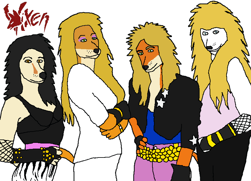 Safethe Band Vixen - Cartoon Clipart (820x593), Png Download