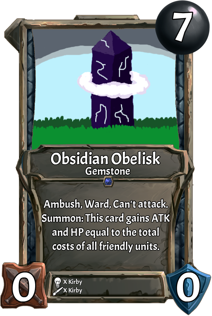 [card] Obsidian Obeliskweek - Portable Network Graphics Clipart (700x1041), Png Download