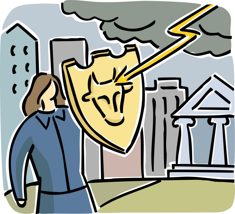 Vector Illustration Of Intrepid Businesswoman Overcomes Clipart (766x700), Png Download