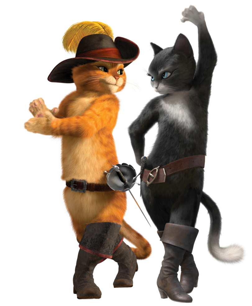 Puss In Boots Png - Puss And Boots And Kitty Softpaws Clipart (811x986), Png Download