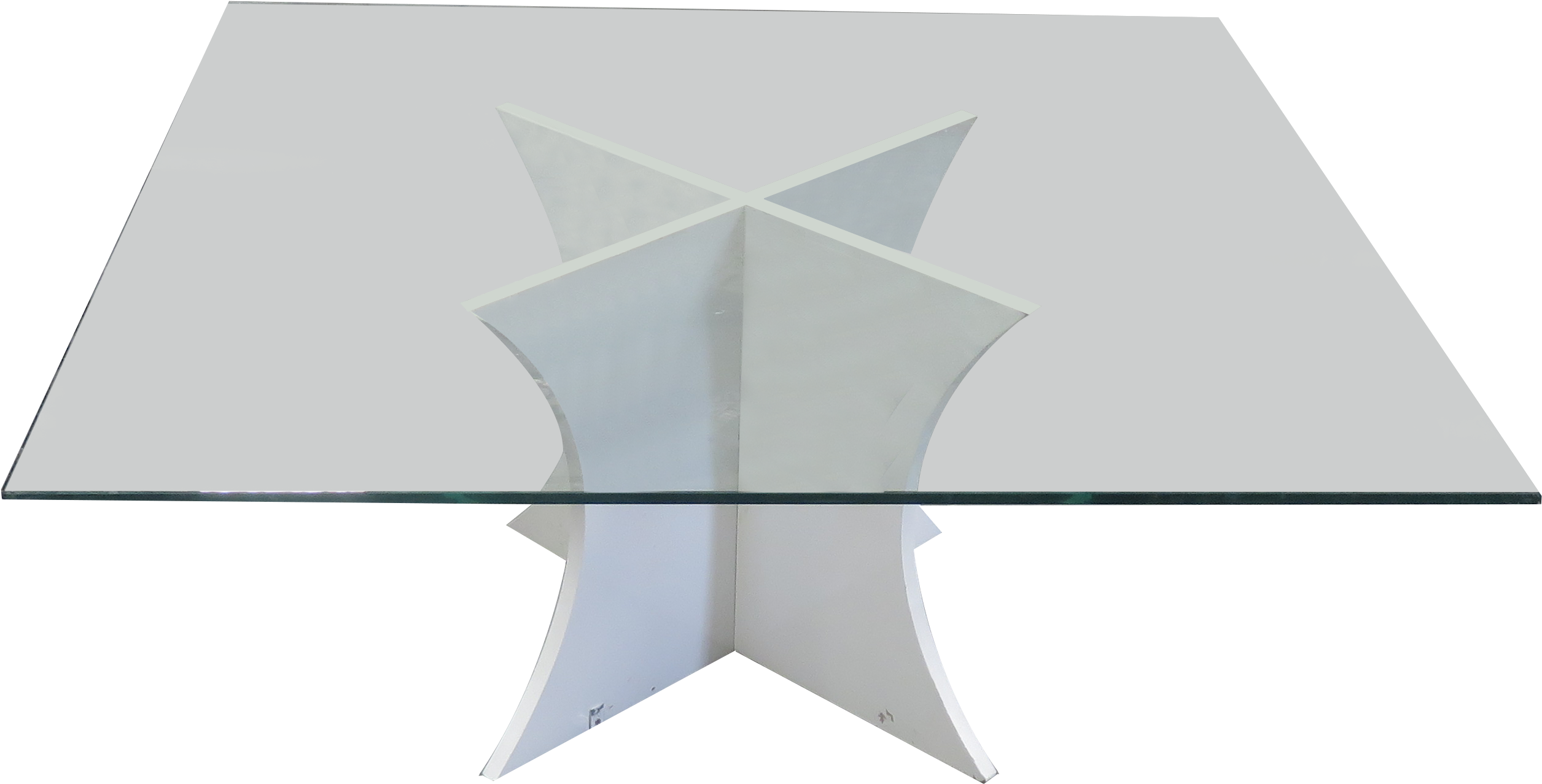 Canterbury Square Glass Coffee Table 1 - Origami Clipart (3468x2364), Png Download