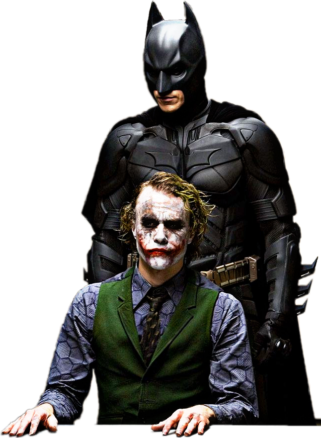 #joker #batman #heathledger - Batman The Dark Knight Clipart (646x881), Png Download