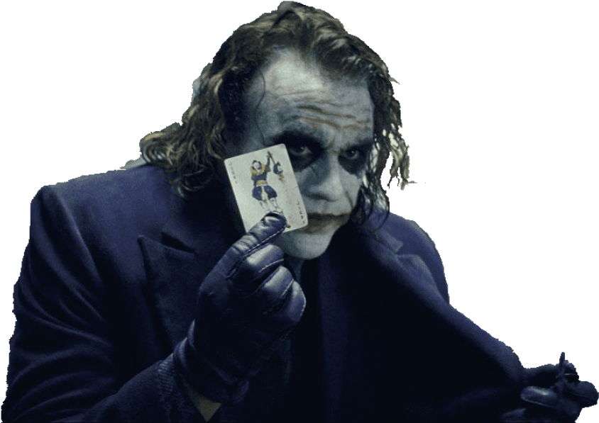 Free Png Joker Batman Png Images Transparent - Heath Ledger Joker Clipart (844x597), Png Download