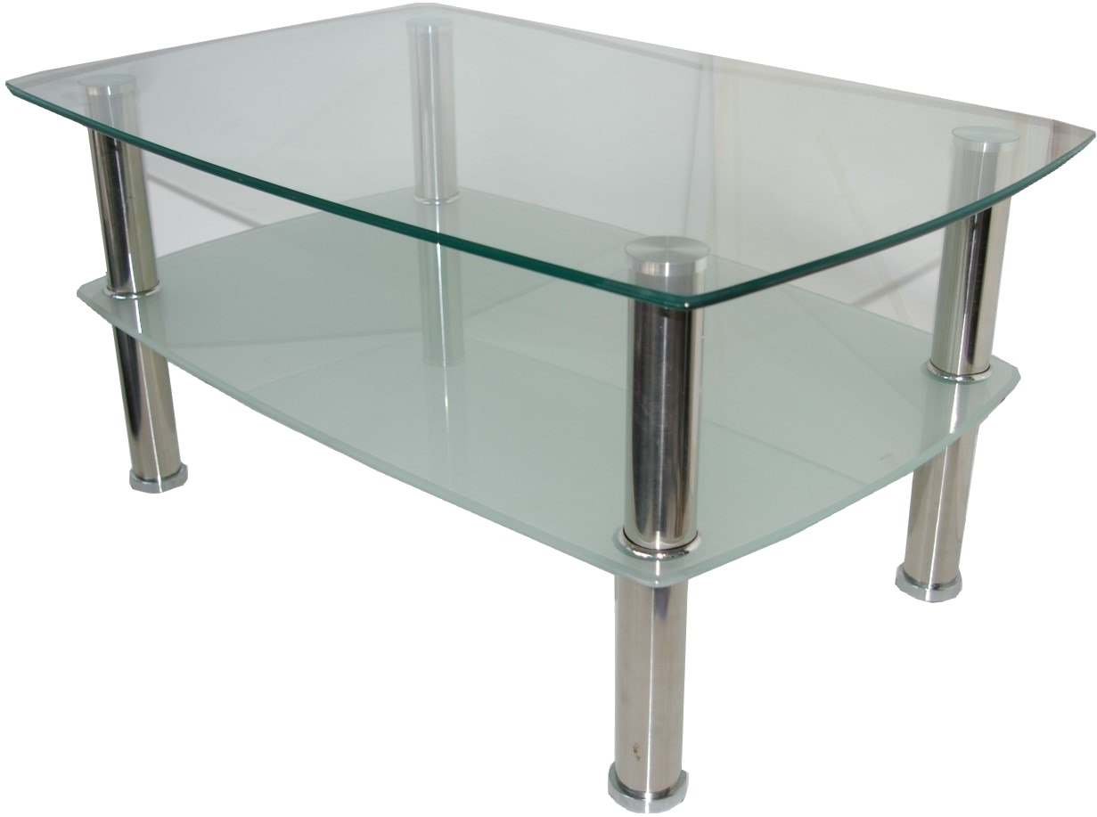 Glass Furniture Png Transparent Image - Simple Glass Table Designs Clipart (1231x917), Png Download