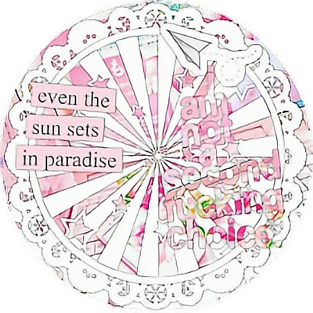 Pink Icon Overlay Grunge Sticker Aes Aesthetic Aesthet - Circle Clipart (452x452), Png Download