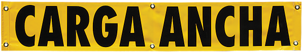 Vinyl Two Sided Oversize Load/spanish Banner W/ Border - Parallel Clipart (600x600), Png Download