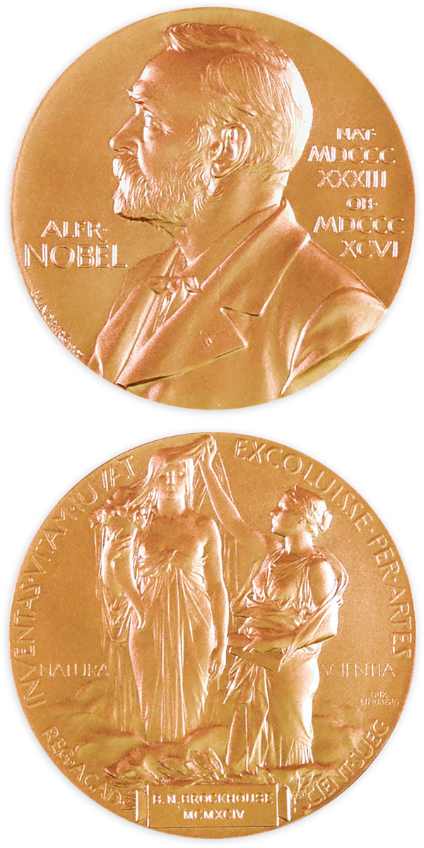 Bertram Brockhouses Medalje, Nobelprisen I Fysikk - Karl Von Frisch Nobelpris Clipart (600x1200), Png Download