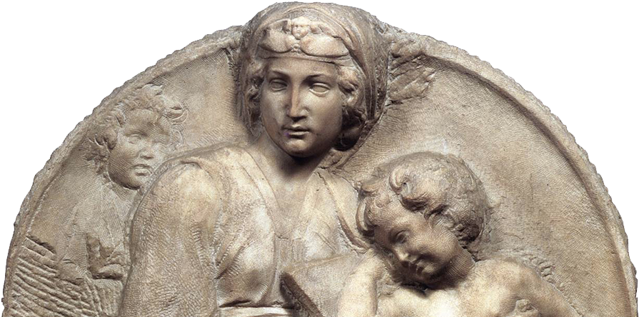 The Michelangelo Tour - Pitti Tondo Clipart (920x500), Png Download