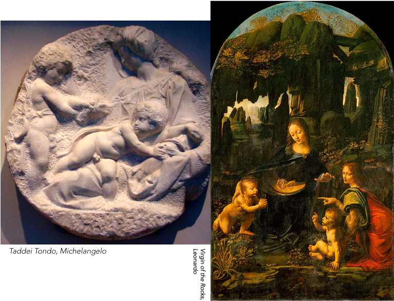 Masters And Madonnas - Leonardo Da Vinci Virgin Of The Rock 1483 Clipart (800x600), Png Download