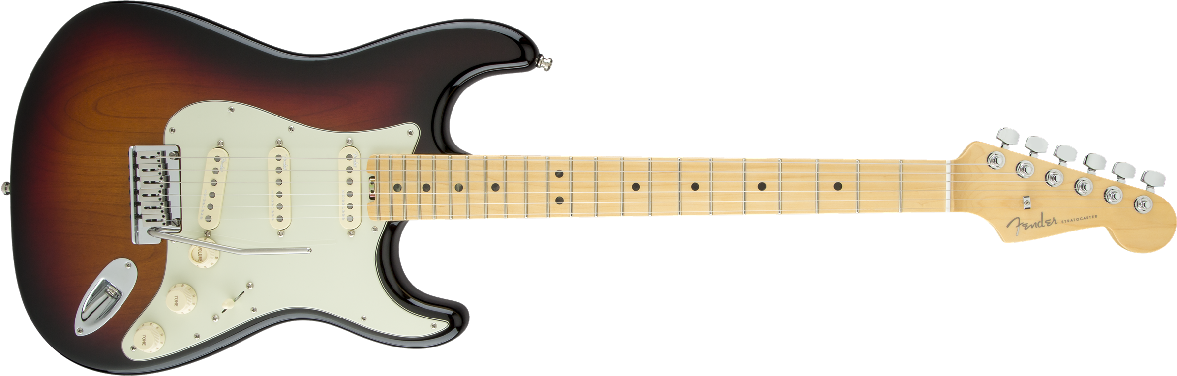 $1,899 - - Fender American Elite Stratocaster Tobacco Sunburst Clipart (2400x773), Png Download