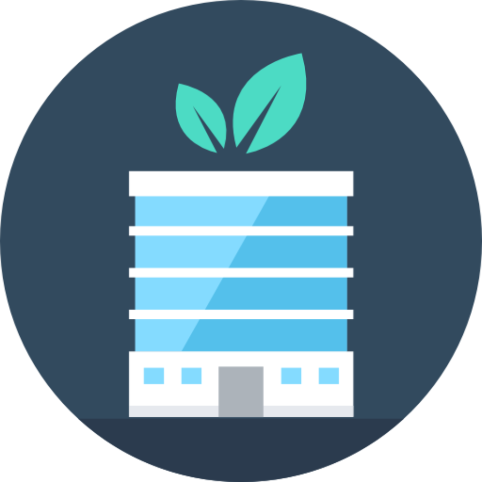 Vertical Forest - Recycle Center Icon Clipart (960x960), Png Download