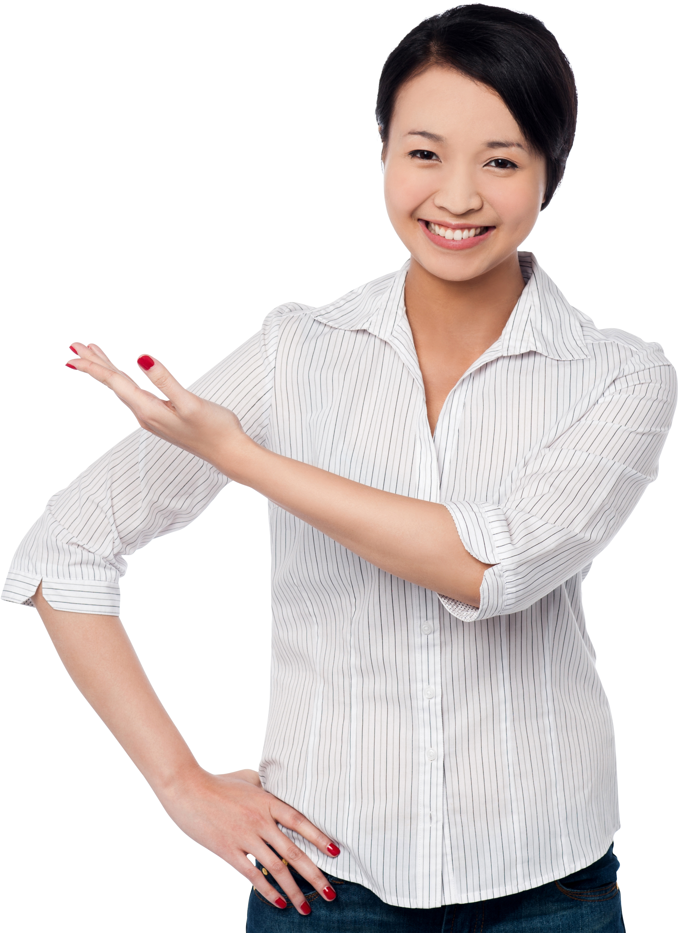 Girl Pointing Left Png Stock Images - Businessperson Clipart (4809x3200), Png Download