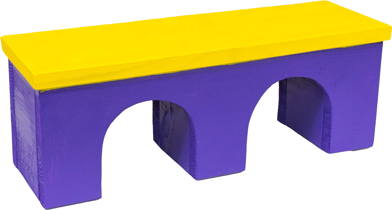 Tunnel Mini Golf Obstacle - Outdoor Bench Clipart (1368x824), Png Download