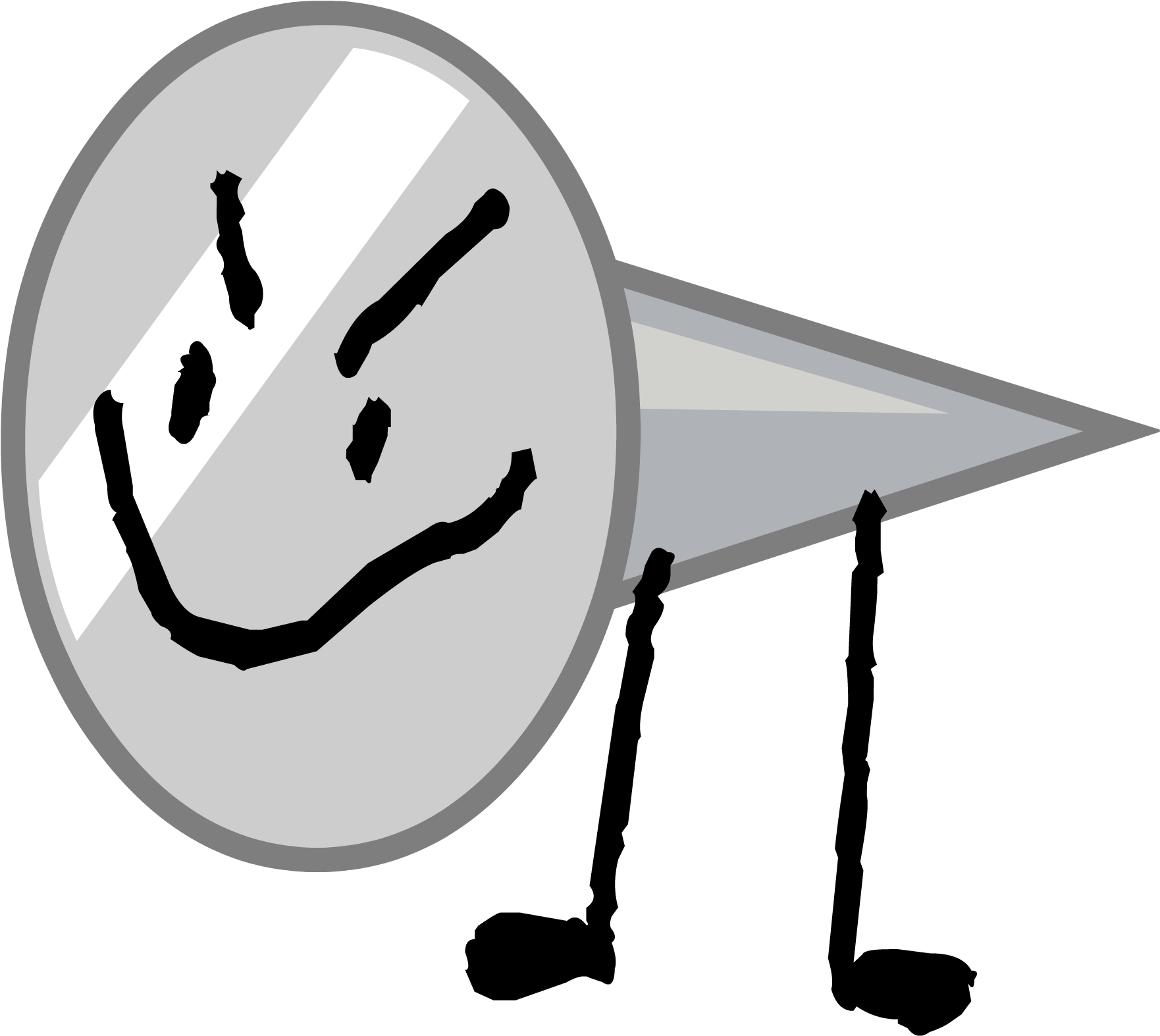 Png Black And White Library Nail Clip Puff Ball - Battle For Dream Island Transparent Png (1813x1604), Png Download