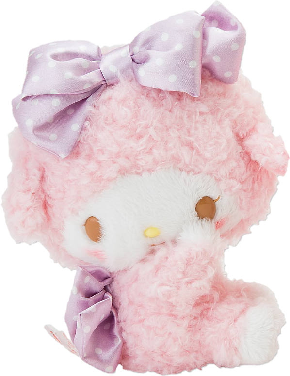 #pink #sheep #plush #pastel #sanrio #lamb #baby #toy - Teddy Bear Clipart (598x776), Png Download