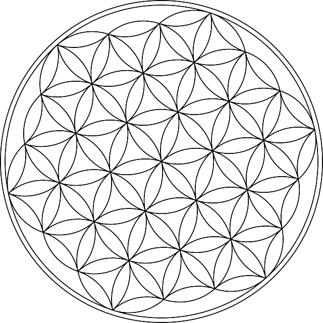 Flower Of Life Jpg Clipart (640x640), Png Download