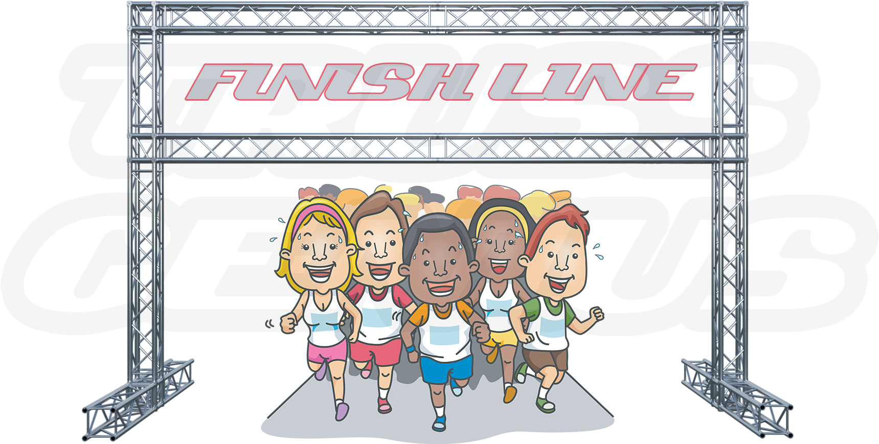 Racing Clipart Obstacle Race - Marathon - Png Download (1920x952), Png Download