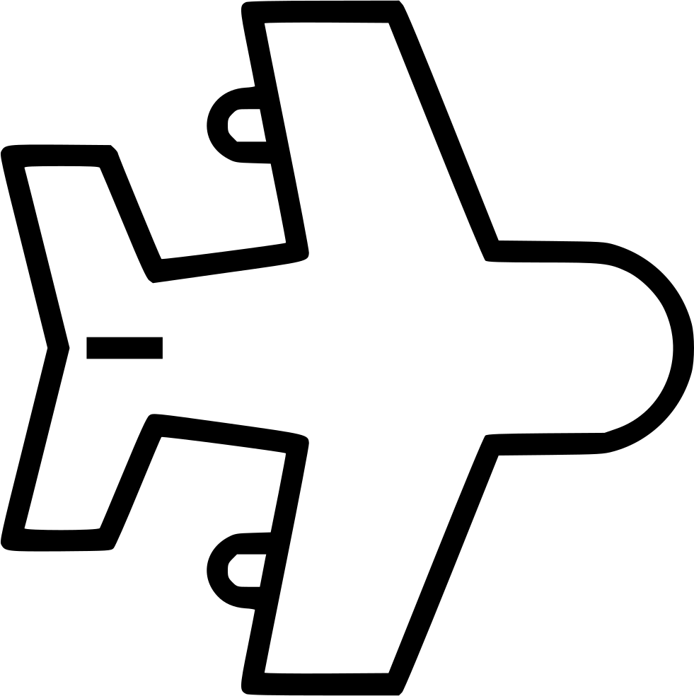 Air Plane Airplane Flight Fly Travel Transportation - Cross Clipart (981x984), Png Download
