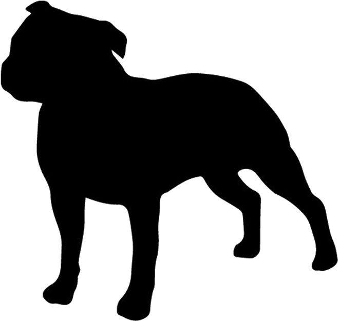 Stonewall Decals - Staffordshire Bull Terrier Logo Clipart (800x800), Png Download