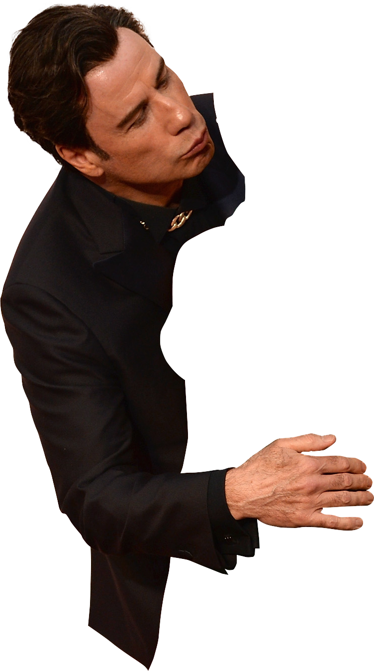 John Travolta Kiss Png Clipart (752x1347), Png Download