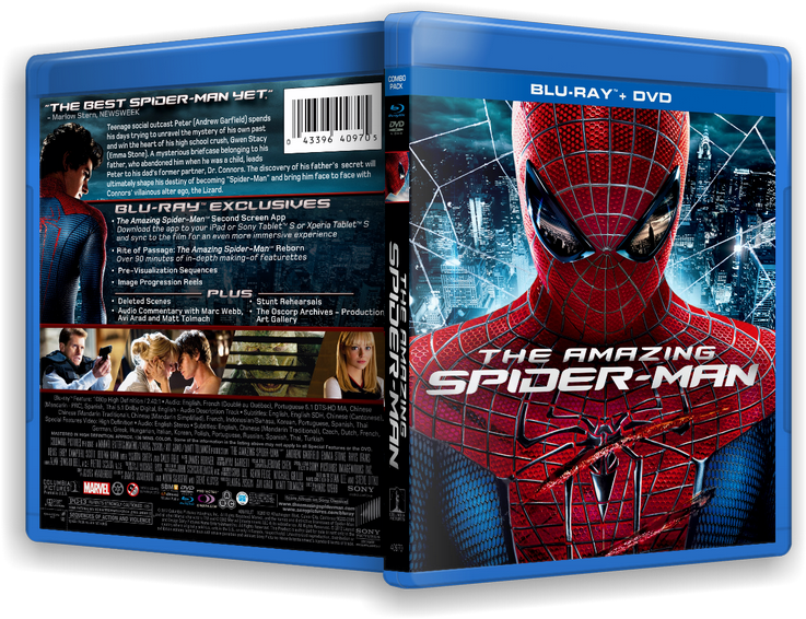 El Sorprendente Hombre Arana - Amazing Spider Man Blu Ray Clipart (799x600), Png Download