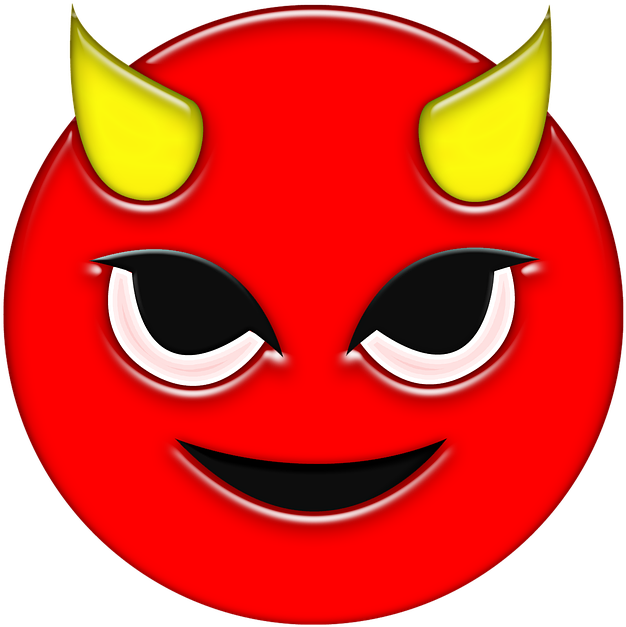 Emoji Diable Png - Portable Network Graphics Clipart (932x720), Png Download