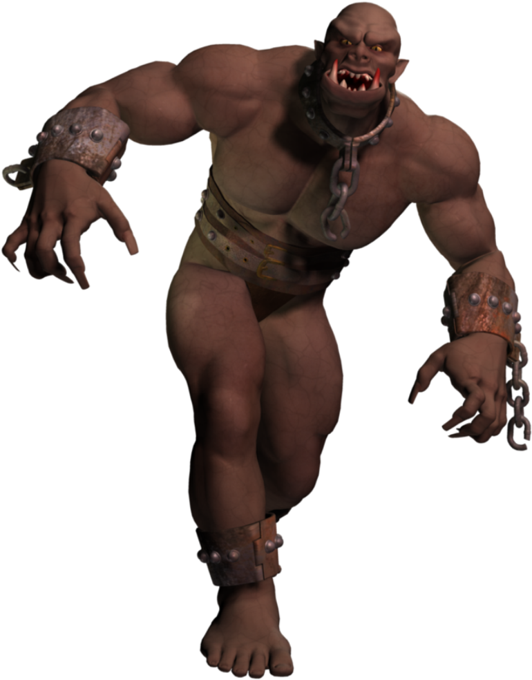 #ogre #giant #monster #escaped #mythologicalcreature - Cg Artwork Clipart (1024x1024), Png Download