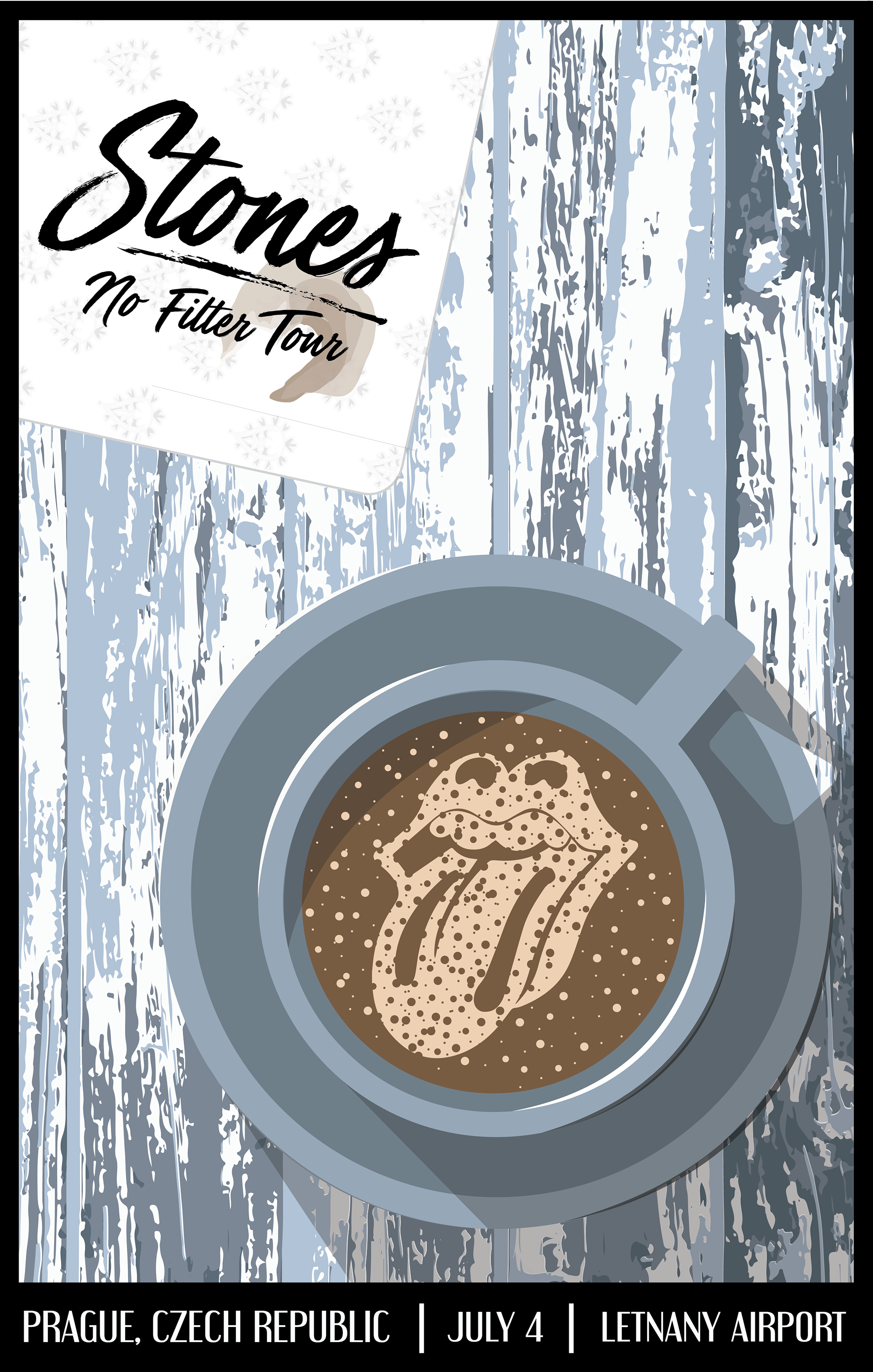 This Poster Design Is Based On The Rolling Stones - Poster Clipart (1920x3017), Png Download