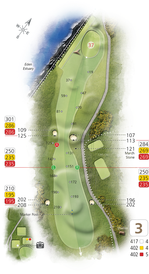 Hole3 - Golf Course Clipart (595x926), Png Download