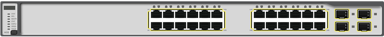 Ethernet Network Switch Internet Png Image - Electronics Clipart (1280x640), Png Download