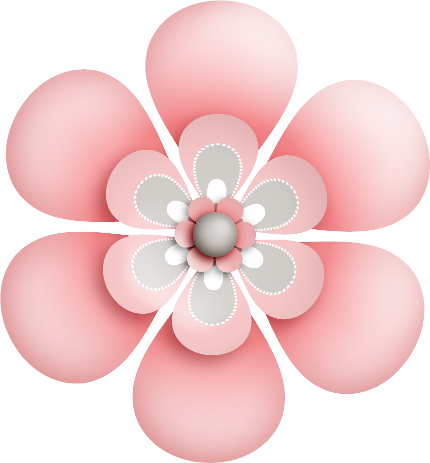 B *✿* Vintage Flowers, Digital Scrapbooking, Scrapbooking Clipart (872x937), Png Download