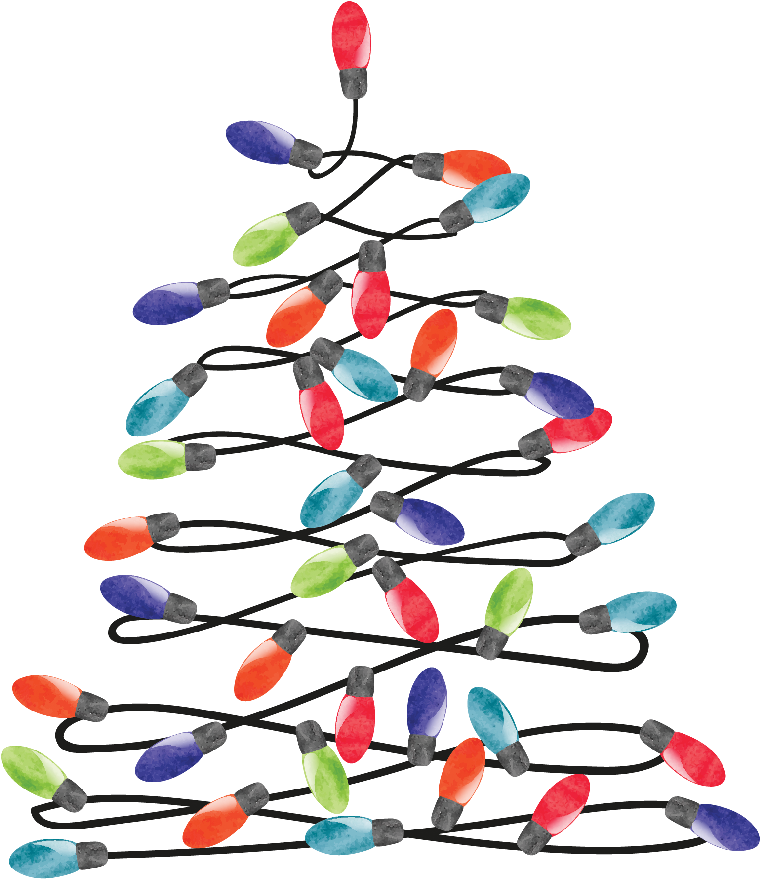 Section Header Goes Here - Light Bulb Christmas Tree Clipart (800x904), Png Download