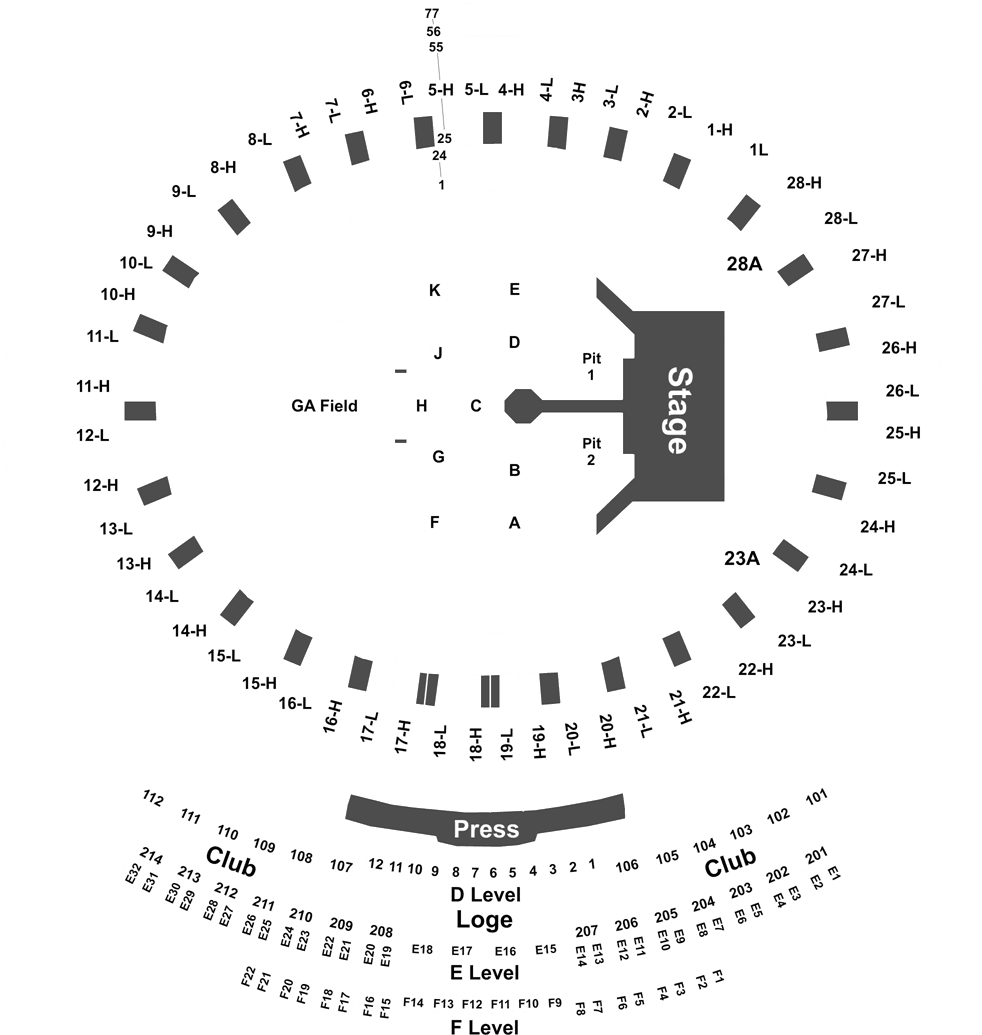 Rose Bowl Section 6l View Clipart (1050x1048), Png Download