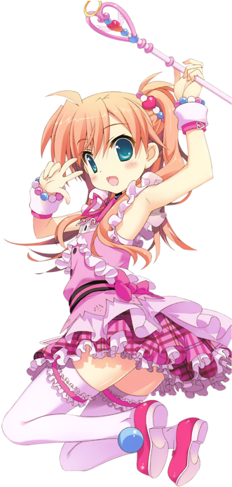 Anime, Anime Girl, Kawaii, Pink, Skirt - Anime Png Chica Kawaii Clipart (500x713), Png Download