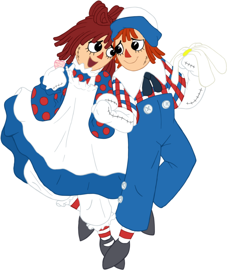 Candy Hearts And Paper Flowers By Edcom02 - Cartoon Clipart (744x888), Png Download