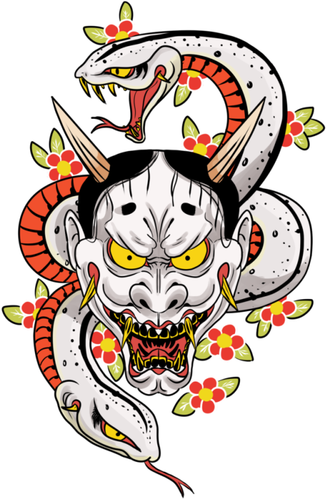 6a4490 Kisspng Yakuza 0 Hannya Goro Majima T Shirt - Hannya Yakuza Clipart (500x745), Png Download