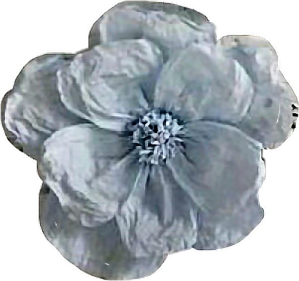#blue #paper #flower #decor #freetoedit - Artificial Flower Clipart (602x566), Png Download