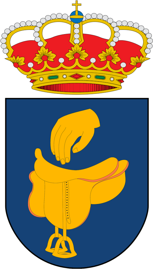 Escudo De Azur, Una Silla De Montar De Oro, Surmontada - Escudo De Manila Clipart (621x882), Png Download