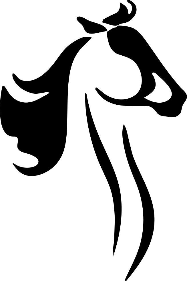 Horse With Artistic Lines Variant Comments - Graphics Clipart (654x980), Png Download