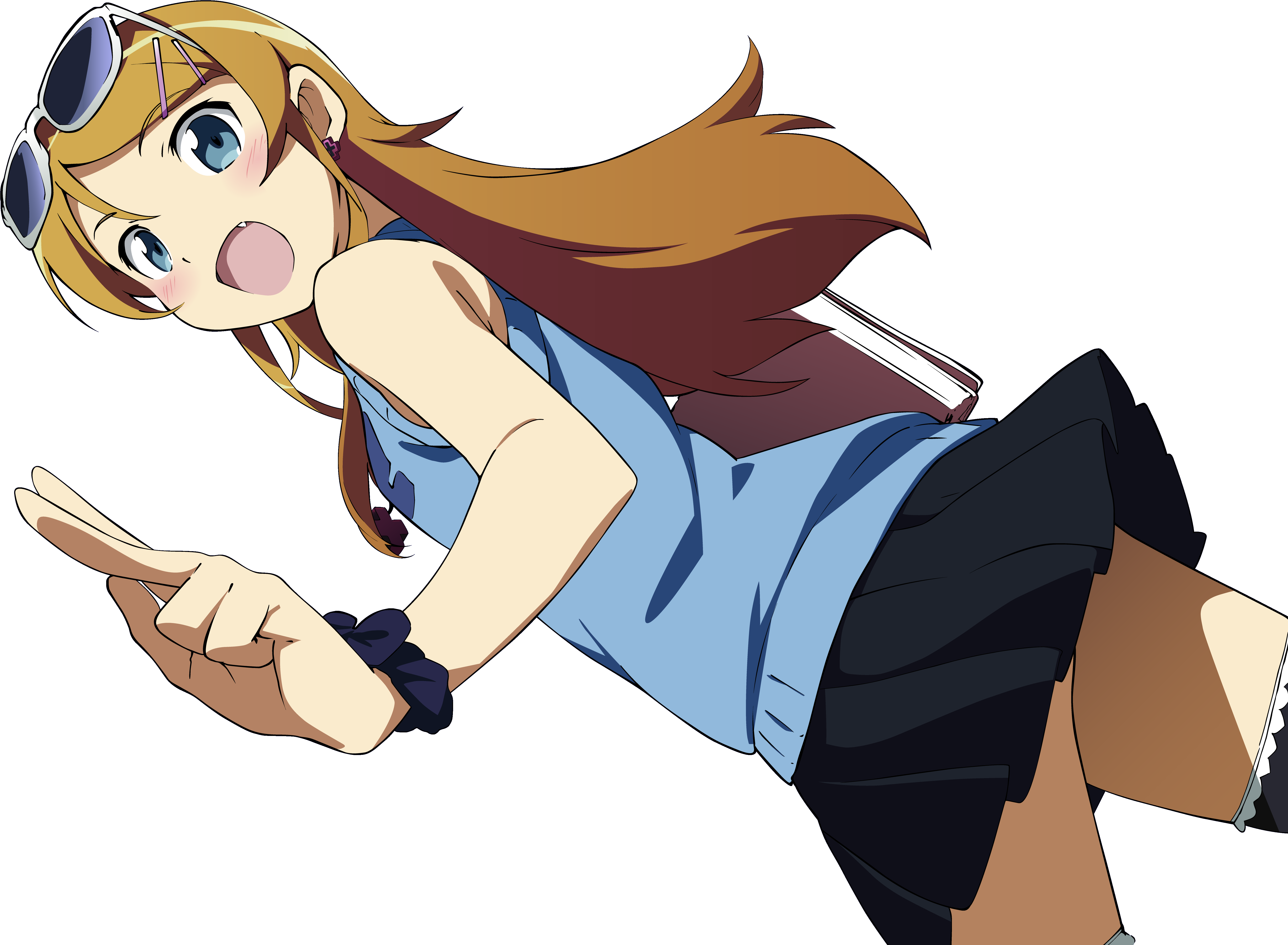 Download Png - Девушек Из Аниме В Очках Clipart (6500x4800), Png Download