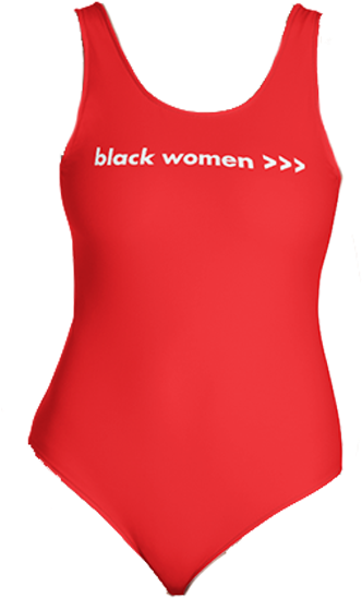 Black Women Are The Greatest One-piece Swimsuit - Maillot Clipart (600x600), Png Download