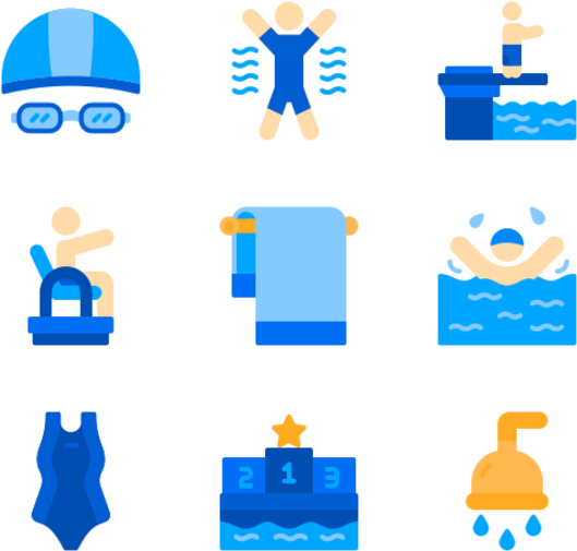 Swimming Clipart (600x564), Png Download