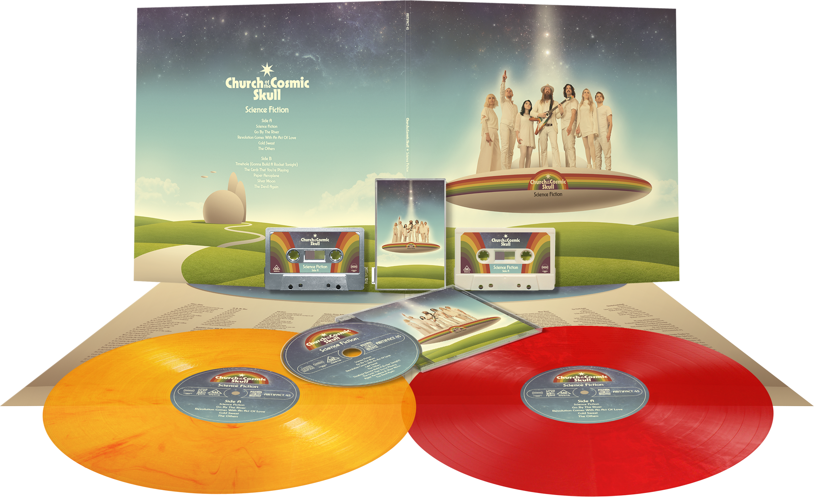 Church Of The Cosmic Skull Clipart (2634x1609), Png Download