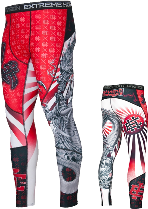 Компрессионные Штаны Extreme Hobby Yakuza - Legginsy Yakuza Clipart (497x701), Png Download