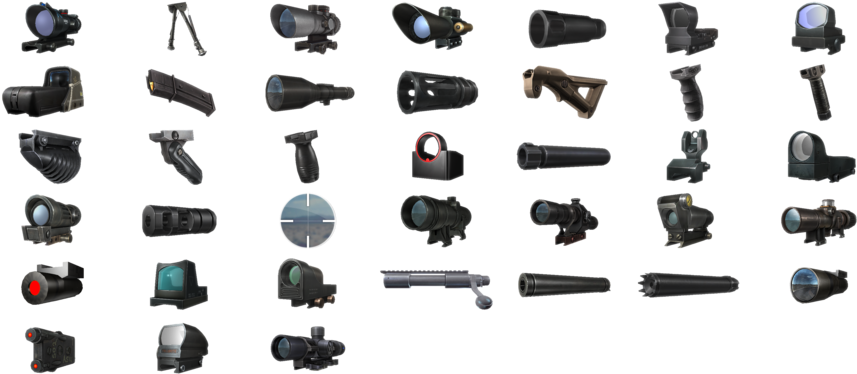 Battlefield Hardline Accessories Battlefield Hardline - Weapon Icons Games Clipart (857x374), Png Download