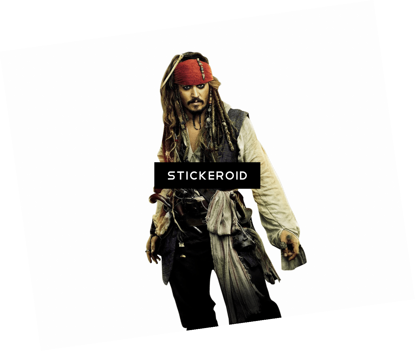 Jack Sparrow Portrait - Pirates Of The Caribbean Kids Clipart (1409x1192), Png Download