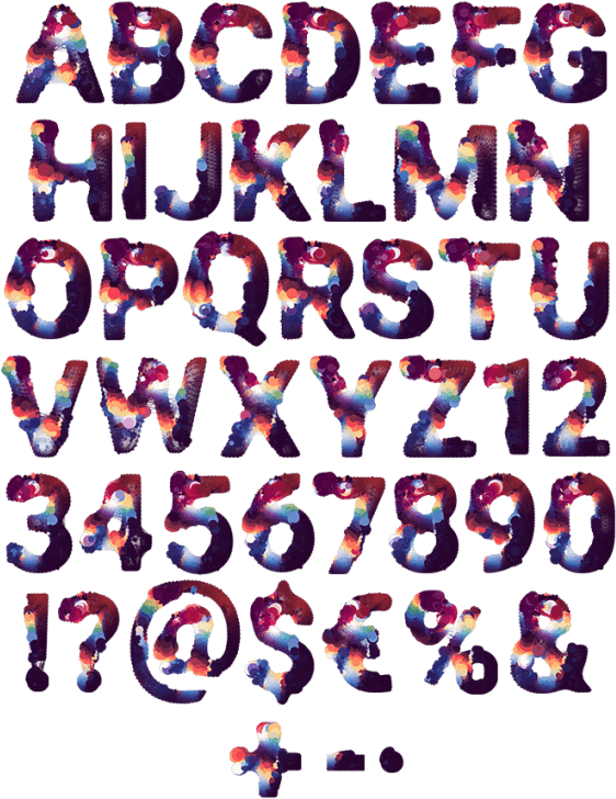 Cosmic Bubble Font Clipart (595x780), Png Download