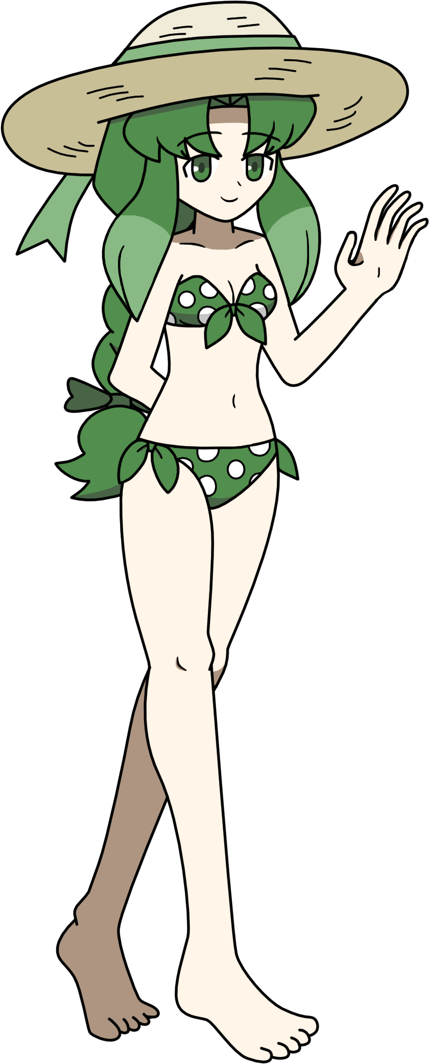 Swimsuit , - Cartoon Clipart (1000x2174), Png Download