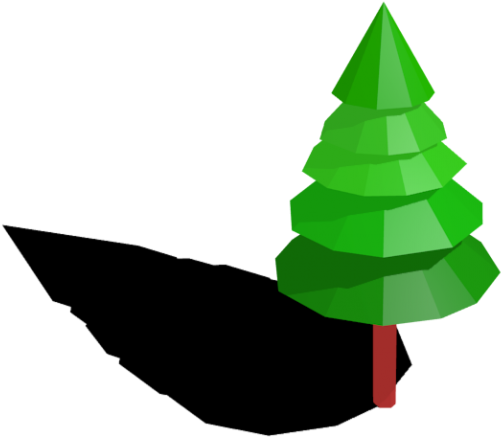 Low Poly Trees Royalty-free 3d Model - Christmas Tree Clipart (920x517), Png Download