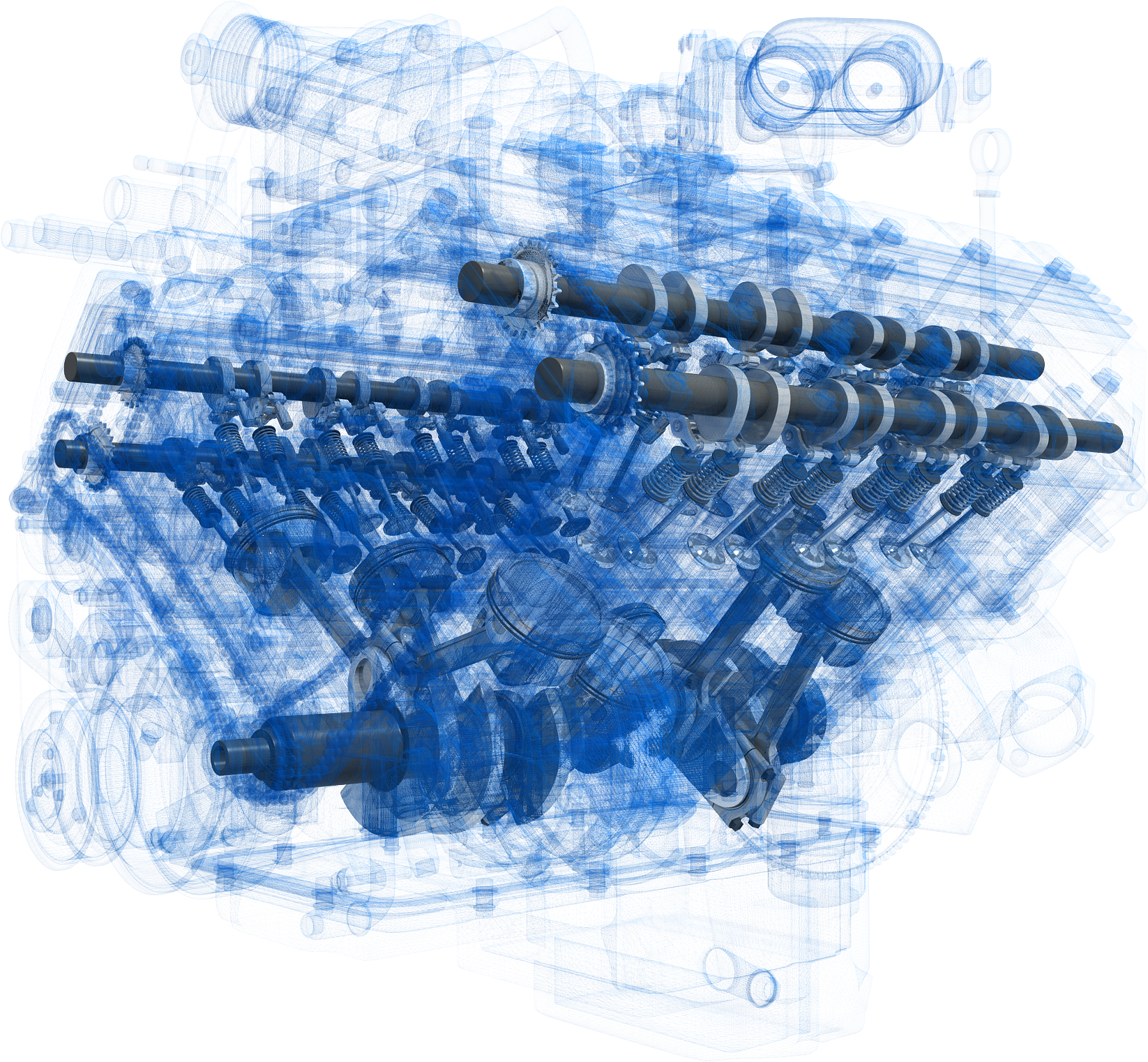 Animated V8 Engine - Watercolor Paint Clipart (1646x1522), Png Download